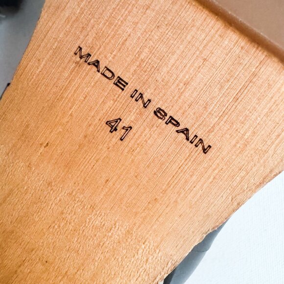 MIISTA Black leather woven Clog Slides 41 - Picture 9 of 9